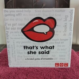 That's What She Said Game New I. Package...